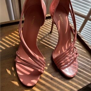 Le Salla Pink Strappy Heels (worn once!)